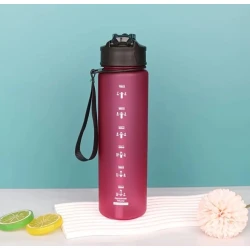 Бутылка для воды спортивная, герметичная, 750 мл с пипеткой и кольцом для переноски, пластик 5946_0117
