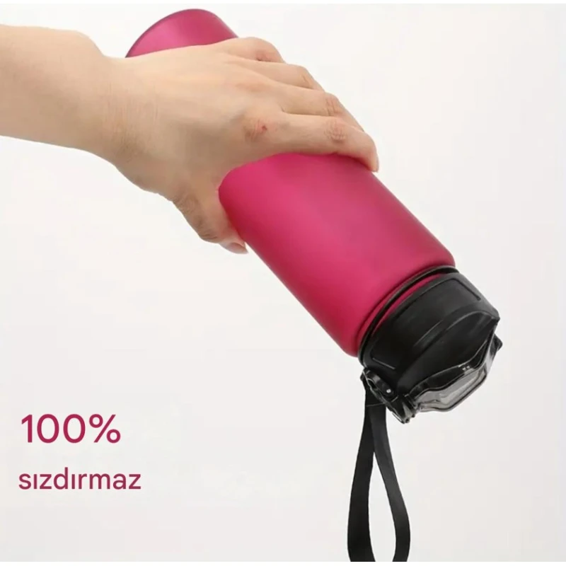 Бутылка для воды спортивная, герметичная, 750 мл с пипеткой и кольцом для переноски, пластик 5946_0117