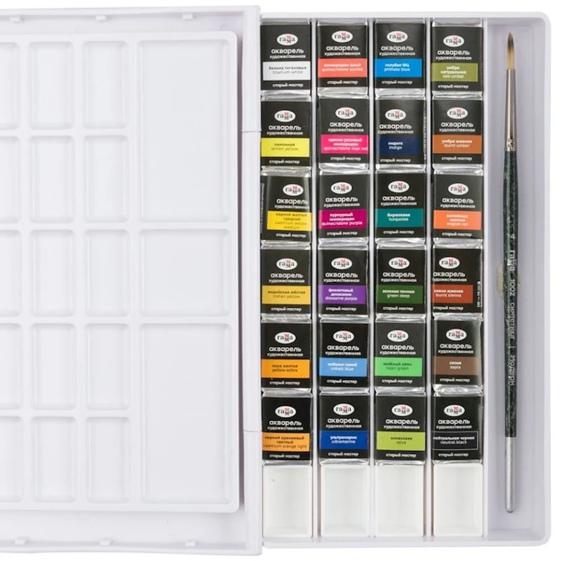 Акварельные краски Гамма Старый Мастер, 24 цвета Акварельные краски Гамма Старый Мастер, 24 цвета