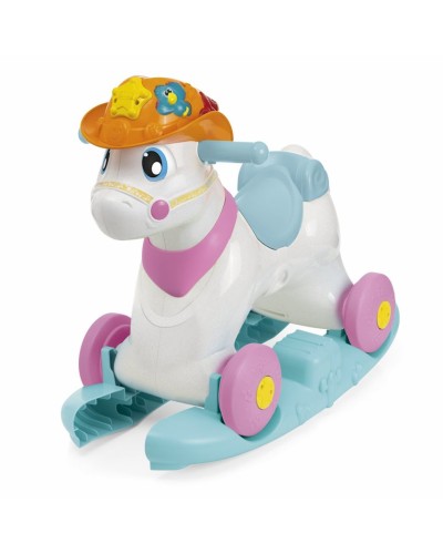 Yelləncək-oyuncaq Chicco Miss Baby Rodeo and Friend, çəhrayı, plastik, 12 ay+