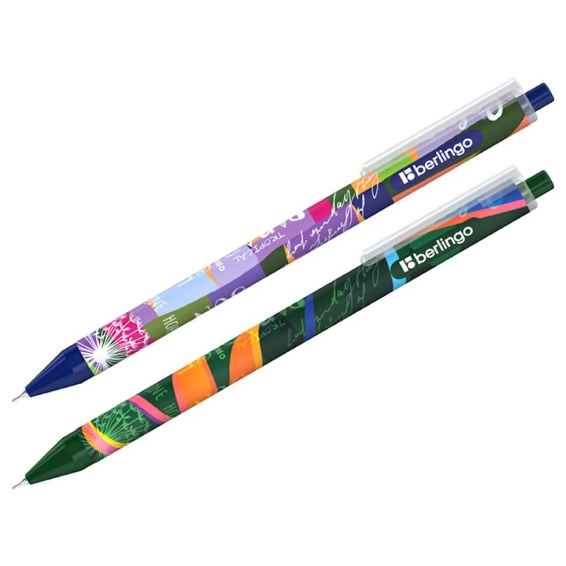 Ручка шариковая автоматическая Berlingo Jumble 0.7 мм, синяя, товар в ассортименте Ручка шариковая автоматическая Berlingo Jumble 0.7 мм, синяя, товар в ассортименте