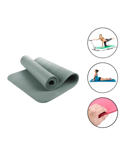 Yoqa üçün mat Gymnic 2060, 1 sm, boz