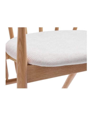 Stul JYSK Arnborg, 60x58x79 sm, palıd/parça, bej/krem rəngi, 1 əd