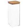 Емкость для хранения 5Five Eske, прозрачная, пластик/бамбук, 2000 мл