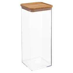 Емкость для хранения 5Five Eske, прозрачная, пластик/бамбук, 2000 мл Емкость для хранения 5Five Eske, прозрачная, пластик/бамбук, 2000 мл
