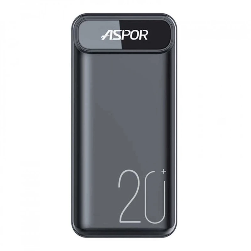 Xarici akkumulyator Aspor A396 20000mAh Black Xarici akkumulyator Aspor A396 20000mAh Black
