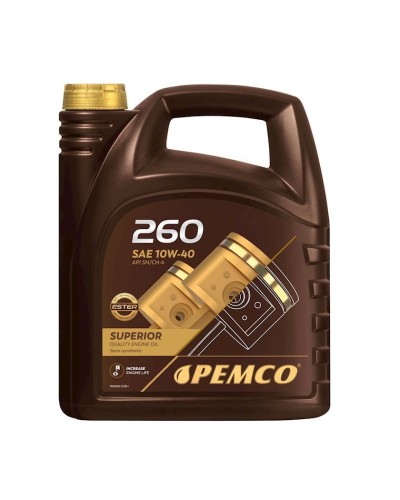 Yarısintetik motor yağı Pemco iDRIVE 260 10W-40, 5 l (PM0260-5)