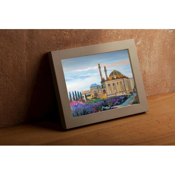 Rəsm Maksim WoodShop Təzəpir Məscid mənzərəsi, Bakı, kətan, 30х40х15 sm Rəsm Maksim WoodShop Təzəpir Məscid mənzərəsi, Bakı, kətan, 30х40х15 sm