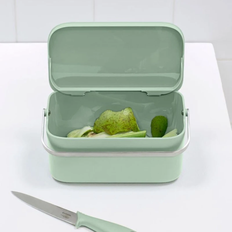 Контейнер для мусора Brabantia Food Waste Caddy Jade Green, 1.8 л Контейнер для мусора Brabantia Food Waste Caddy Jade Green, 1.8 л