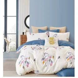 Yataq dəsti Zarina Home SHA-00003264, avro, rəngbərəng, ranfors, yorğan üzü 200x230 sm, mələfə 250x250 sm, yastıq üzü 50х70 sm/2 əd