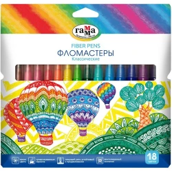 Набор фломастеров Гамма Классические 180319_12, 18 цветов
