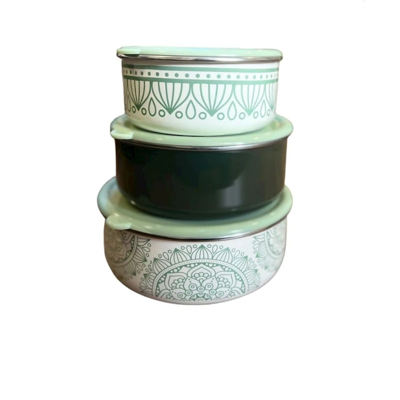 Набор контейнеров Sarina с крышками, 6 предметов, 14/16/18 см, товар в ассортименте