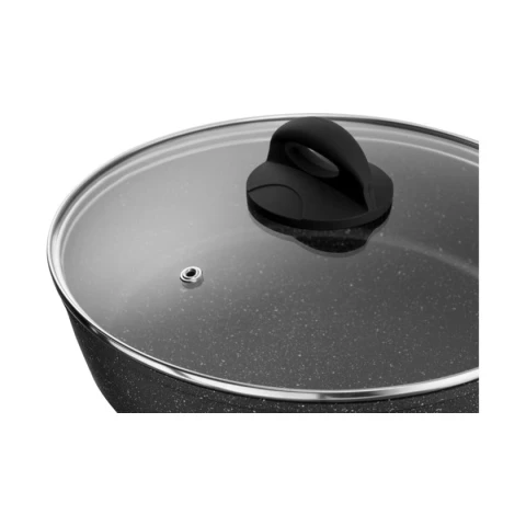 Глубокая сковородка Ardesto Gemini Gourmet Viareggio AR1924GDL, 24 см, черный, алюминий, с крышкой Глубокая сковородка Ardesto Gemini Gourmet Viareggio AR1924GDL, 24 см, черный, алюминий, с крышкой