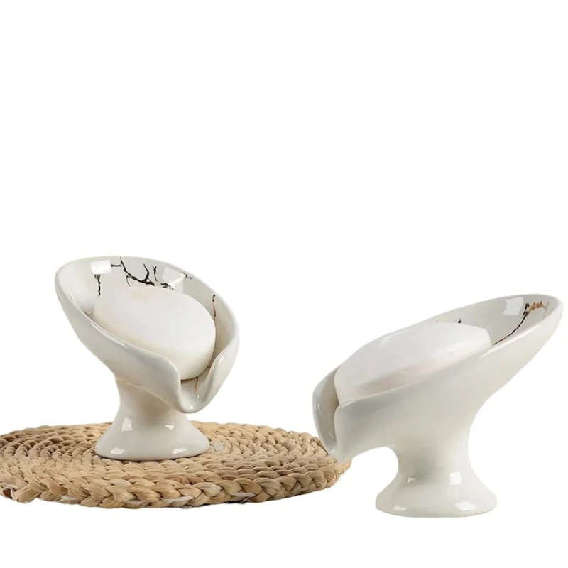 Sabun qabı HomeStore KTB5, keramika, ağ/gümüşü, 13х9х9 sm