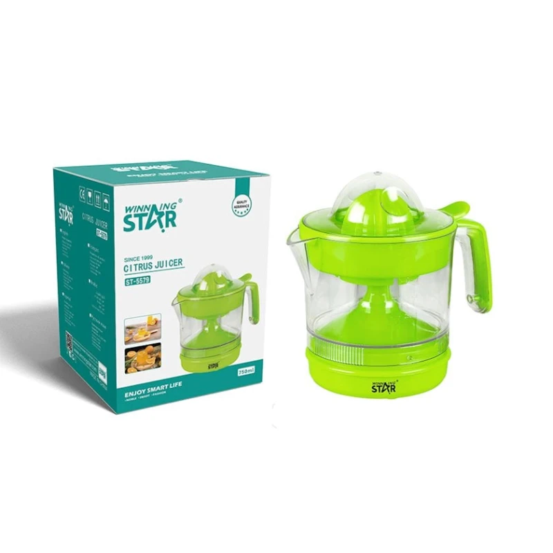 Ручная соковыжималка для цитрусов Winning Star ST-5579, 20x14x14 см, пластик, зеленый Ручная соковыжималка для цитрусов Winning Star ST-5579, 20x14x14 см, пластик, зеленый