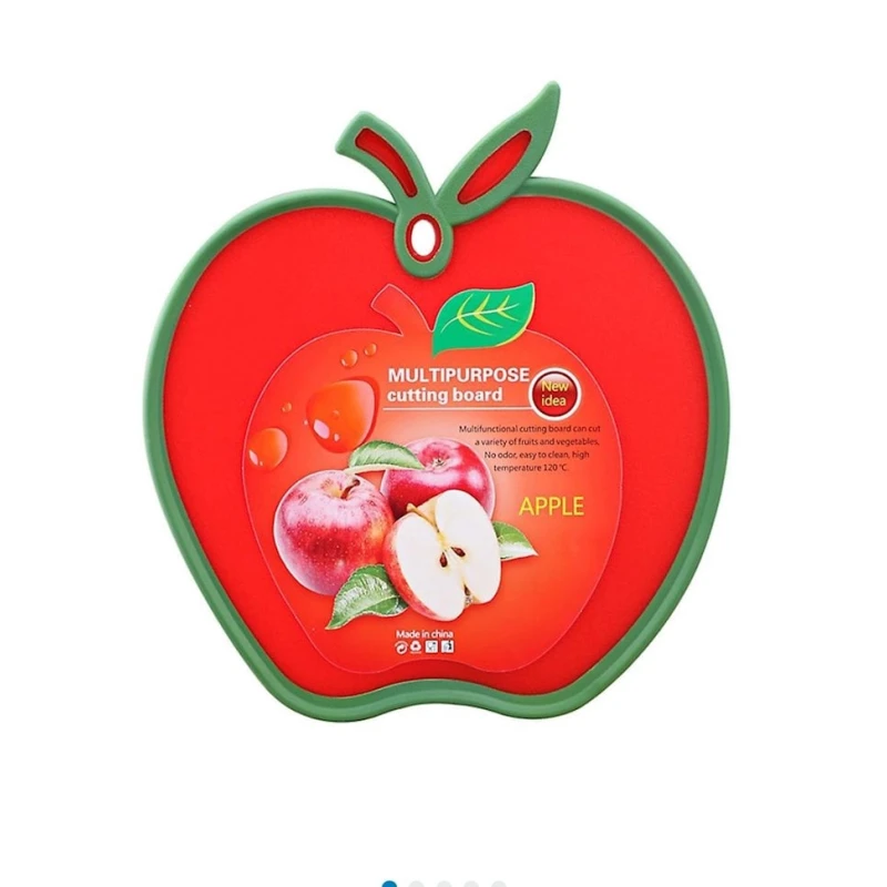 Разделочная доска HMSD_K357, 26х28 см, красная Разделочная доска HMSD_K357, 26х28 см, красная