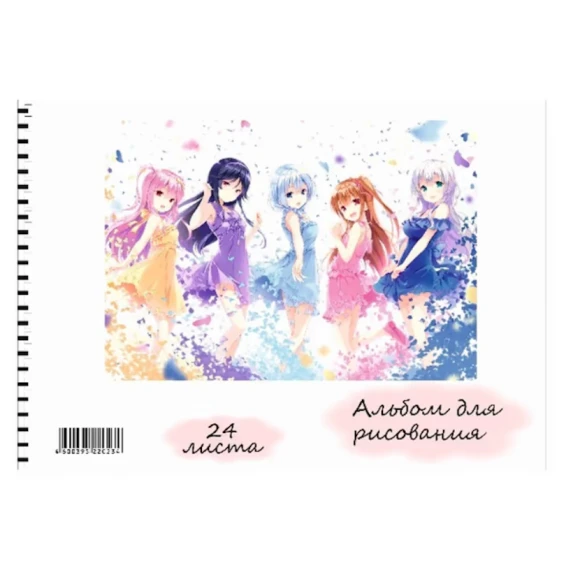 Альбом для рисования Sketchbook A16 Anime, A4, 24 листов, 100 г/м², белый Альбом для рисования Sketchbook A16 Anime, A4, 24 листов, 100 г/м², белый