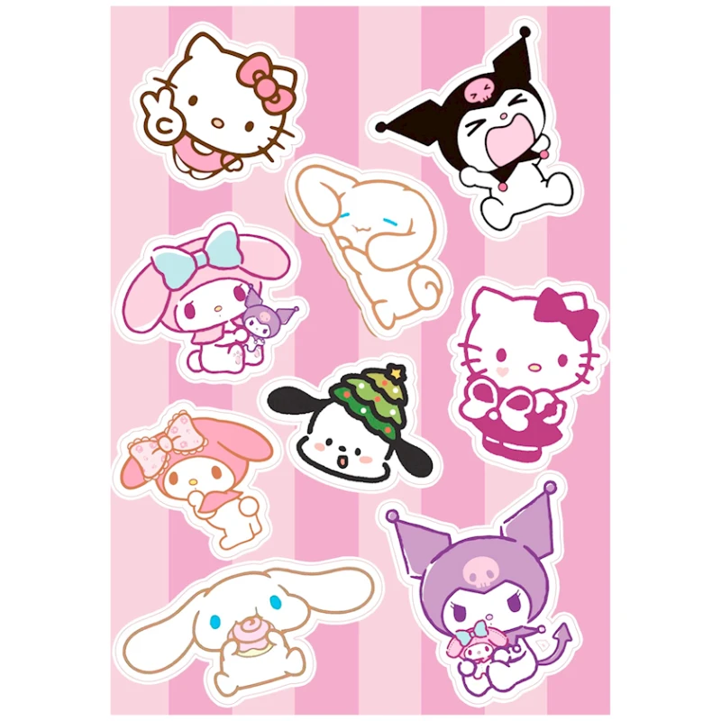 Набор наклеек Hello Kitty, 9 шт Набор наклеек Hello Kitty, 9 шт