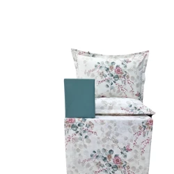 Yataq dəsti Narlı 000902, yorğan üzü 200x220 sm, mələfə 240x260 sm, 2 yastıq üzü 50x70 sm, ikinəfərlik, pambıq, rəngbərəng