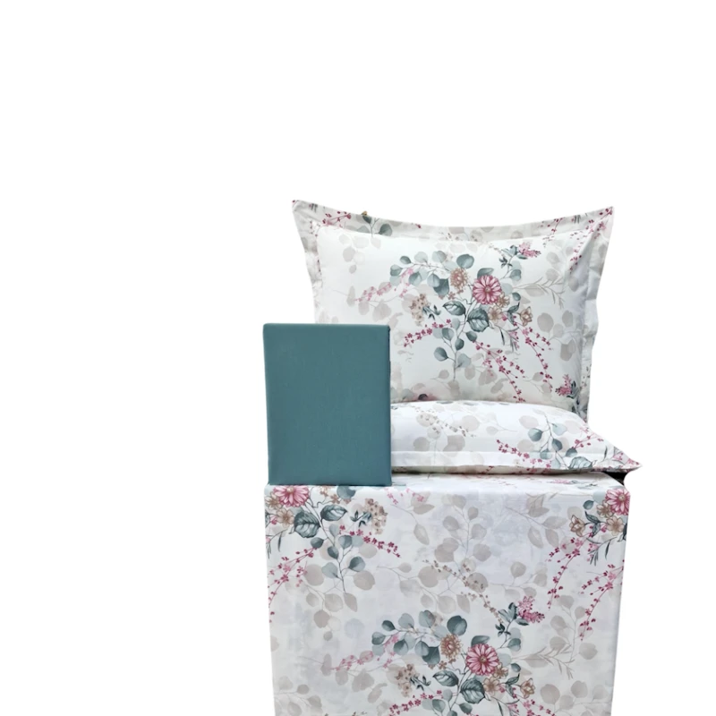 Yataq dəsti Narlı 000902, yorğan üzü 200x220 sm, mələfə 240x260 sm, 2 yastıq üzü 50x70 sm, ikinəfərlik, pambıq, rəngbərəng