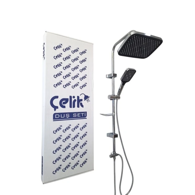 Душевой гарнитур Çelik 0561, нержавеющая сталь, хром Душевой гарнитур Çelik 0561, нержавеющая сталь, хром