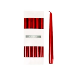 Свеча Bispol Candles s30-030, 24.5x2.3 см, парафин, 7 часов горения, красный