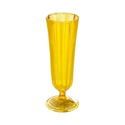 Бокал Porland Champagne, стекло, желтый, 130 мл