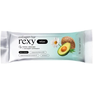 Протеиновый батончик Protein Rex Collagen Rexy Авокадо, 40 г Протеиновый батончик Protein Rex Collagen Rexy Авокадо, 40 г