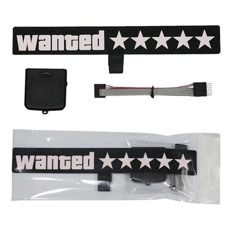 LED stiker Wanted, 27x5 sm