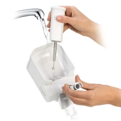 Удалитель сердцевины Tescoma Handy, нержавеющая сталь/пластик, белый/прозрачный Удалитель сердцевины Tescoma Handy, нержавеющая сталь/пластик, белый/прозрачный