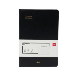 Блокнот Deli N132L, A5, 96 листов, черный