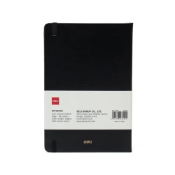 Блокнот Deli N132L, A5, 96 листов, черный