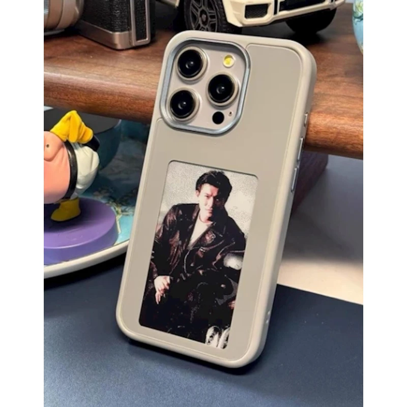 Çexol Apple iPhone 15 Pro Max üçün NFC projection-case013, Gray