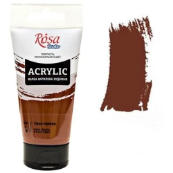 Акриловая краска Rosa Studio 424 сиена жженая, 75 мл