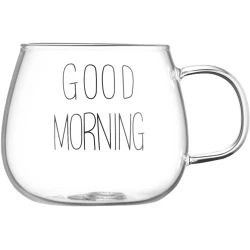 Набор чашек Ardesto Good Morning AR2635GM, 2 шт, 350 мл, боросиликатное стекло, прозрачный Набор чашек Ardesto Good Morning AR2635GM, 2 шт, 350 мл, боросиликатное стекло, прозрачный