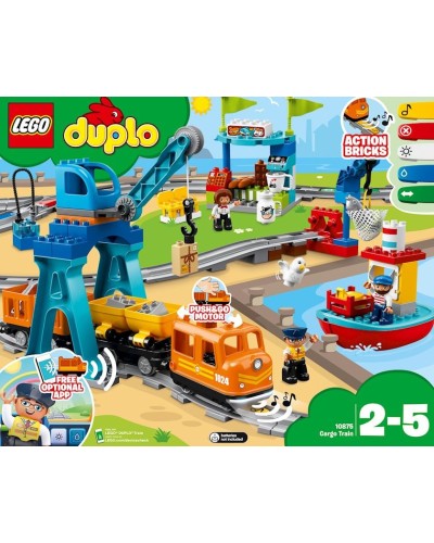 Konstruktor LEGO Duplo Cargo Train 10875, 2+ yaş, 105 hissə