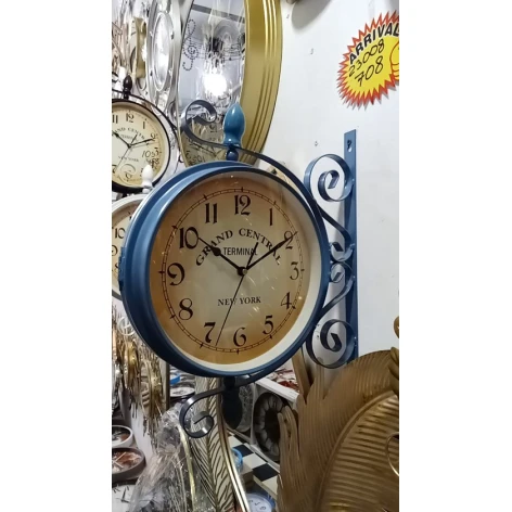 Настенные часы SS-084, 27 см, синие