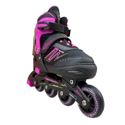 Роликовые коньки для детей 8902A, размер L (38-41), розовый/черный Роликовые коньки для детей 8902A, размер L (38-41), розовый/черный