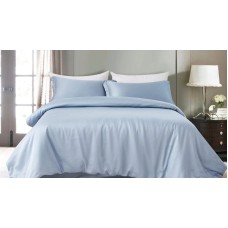 Yataq dəsti Askona Solid Tencel 1115, yorğan üzləri 200х220 sm, yastıq üzləri 50х70 sm, avro, evkalipt lif, васильковый, mavi