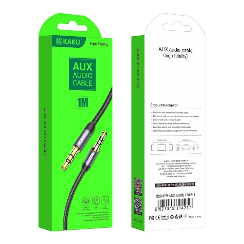 Кабель Aux Kaku KSC-389,100 см Кабель Aux Kaku KSC-389,100 см