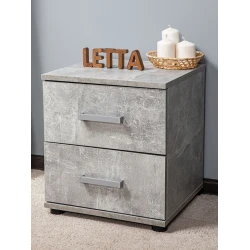 Тумба прикроватная ЛДСП, cерая, 45х39х40 см