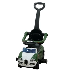 Детская коляска, 1-4 года, azr4564, зелено-бело-черная