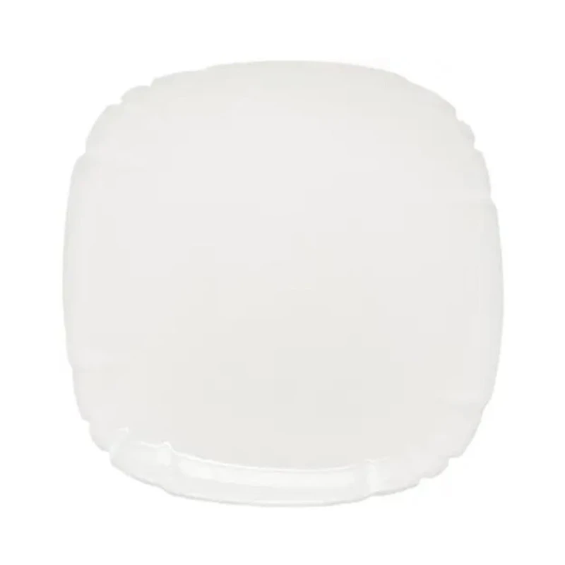 Тарелка Luminarc Lotusia, диаметр 23 см, квадратная, белый