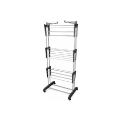 Сушилка для белья Tiga 17015, серая/черная, 20 м, 65x25x175 см Сушилка для белья Tiga 17015, серая/черная, 20 м, 65x25x175 см