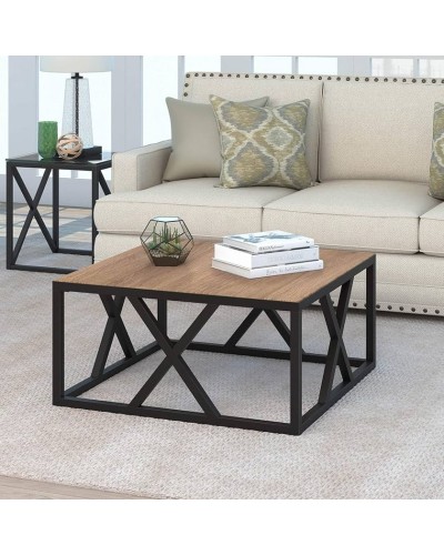Jurnal masası, 80x60 sm, Venge qara, laminat üst hissə, PVC 1x22, profil 25x25 qara toz boya, ayaq düymə daban - QM_10008
