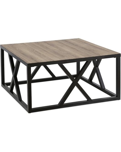 Jurnal masası, 80x60 sm, Venge qara, laminat üst hissə, PVC 1x22, profil 25x25 qara toz boya, ayaq düymə daban - QM_10008