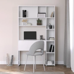 Компьютерный стол Art Mebel 71, бежевый, 165x88x55 см