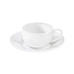 Набор чашек для кофе с блюдцем Wilmax WL‑993002/4C, фарфор, 100 мл, 4 шт, белый
