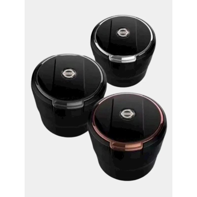 Автомобильная пепельница 0604 Nissan, черный/золотистый Автомобильная пепельница 0604 Nissan, черный/золотистый