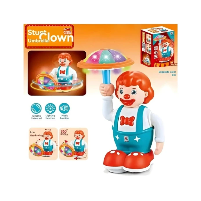 İnteraktiv oyuncaq Clown YJ-3050, musiqili, 3 yaşdan